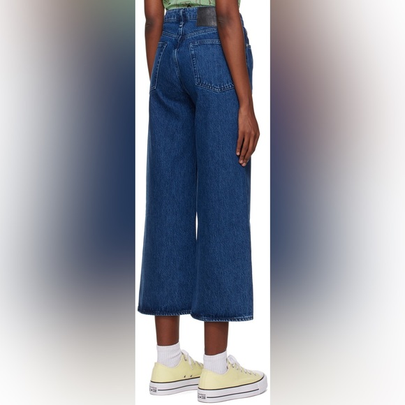 Rag & Bone Maya High Rise Ankle Wide Leg Bride Trail Blue Jeans Womens Size 28 - Picture 4 of 11